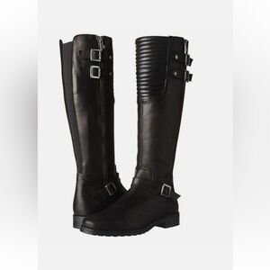 Pajar Women's Avery Equestrian Leather Boots. Black. Size 7. EUC